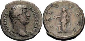 Kaiserzeit Hadrian 117-138 Denar 134/138, ... 