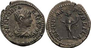 Kaiserzeit Geta Caesar 198-209 Denar ... 