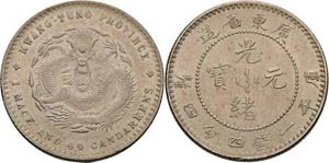 China Kuang-Hsu 1874-1908 20 Cents (1 Mace ... 