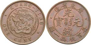 China Kuang-Hsu 1874-1908 Cent o.J ... 