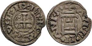 Frankreich Karl der Kahle 840-877 Denar, ... 