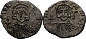 Italien-Syrakus Constantin IV. und Leo V. ... 