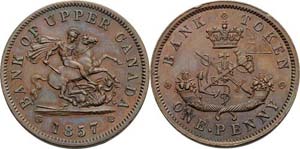 Kanada-Upper Canada Victoria 1837-1901 Penny ... 