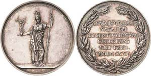 Niederlande  Silbermedaille 1825 ... 