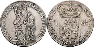 Niederlande-Geldern  Gulden 1763.  Delmonte ... 