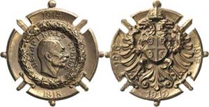 Serbien Peter I. 1903-1918 Bronzemedaille ... 