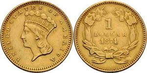 Vereinigte Staaten von Amerika  Dollar 1874, ... 