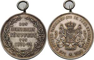 Bayern-Medaillen  Silbermedaille 1895 ... 