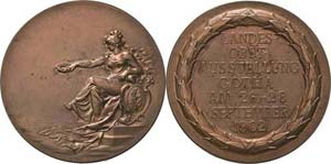 Gotha  Bronzemedaille 1902 (Lauer) Landes ... 