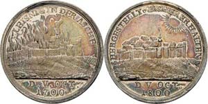 Leisnig, Stadt  Kleine Silbermedaille 1800 ... 