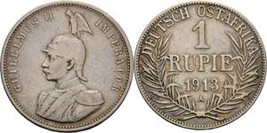 Deutsch Ostafrika  1 Rupie 1913 A  Jaeger ... 