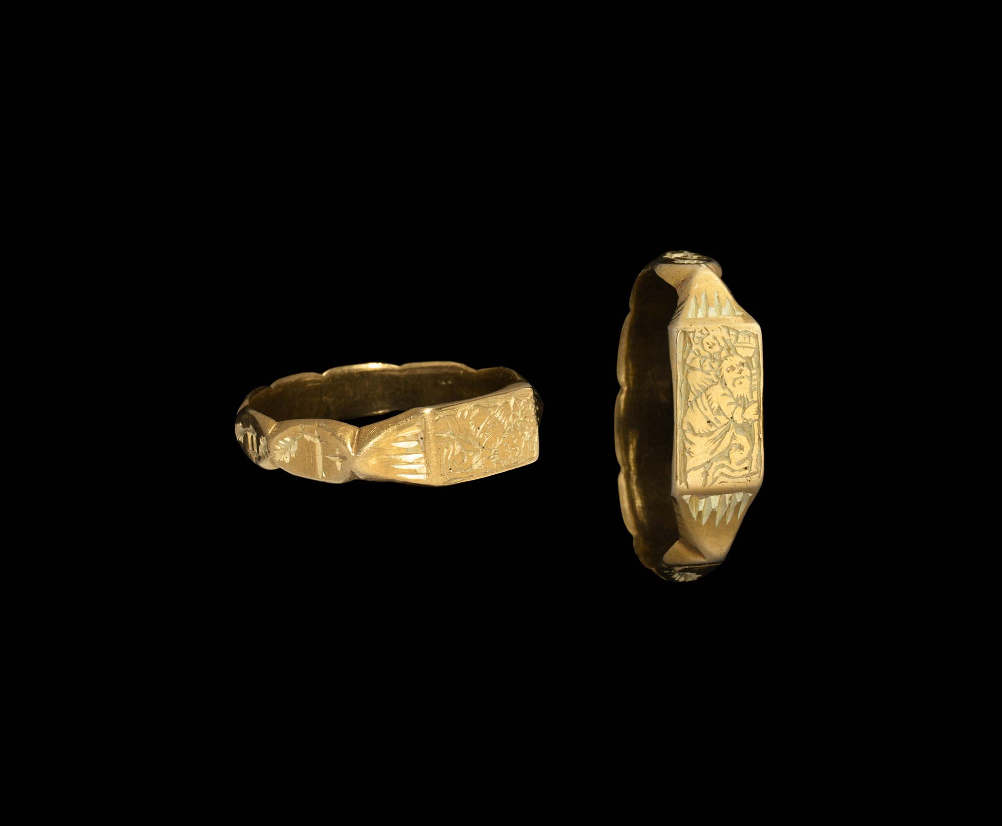 1 Paar Lurex Gold Applikationen Patch Medieval?Mittelalter ArtNr:14-1G 