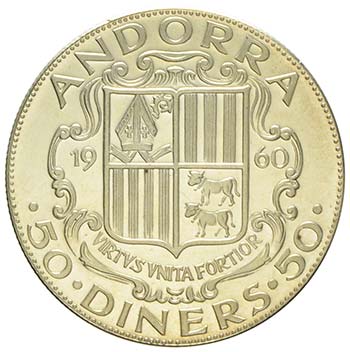 Andorra - Argento - 50 diners, ... 