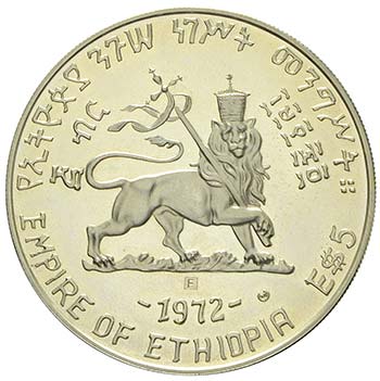 Etiopia - Argento - 5 Dollari ... 