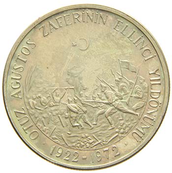 Turchia - Argento - 50 Lira, 1972  ... 