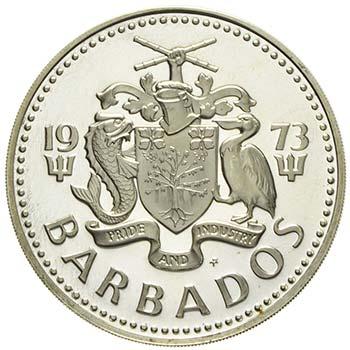 Barbados - Argento - 5 Dollari, ... 