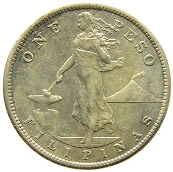 Filippine - Argento - 1 Peso, 1907 ... 