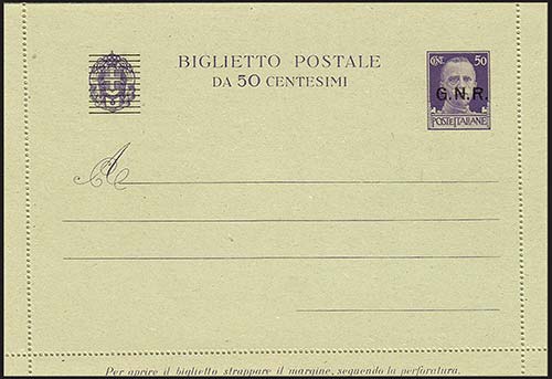 R.S.I. - Biglietti Postali - 1944 ... 