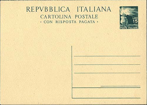 Repubblica - Cartoline Postali - ... 