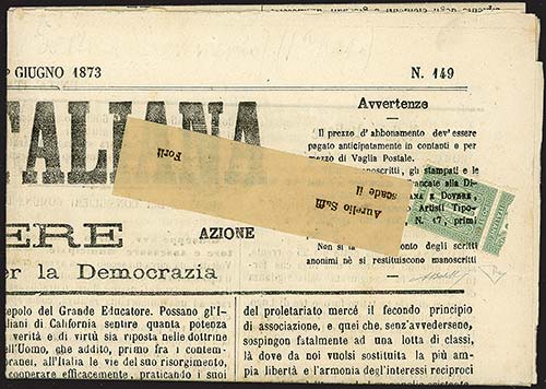 Regno dItalia - 1873, 1 giugno - ... 