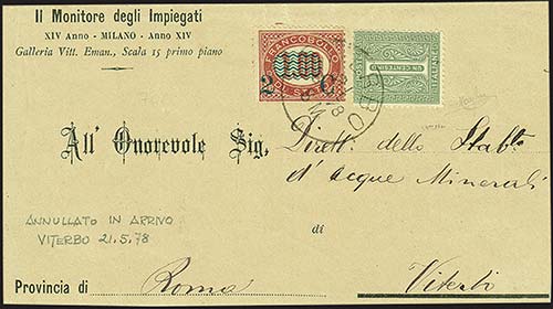Regno dItalia - 1878, 21 maggio - ... 