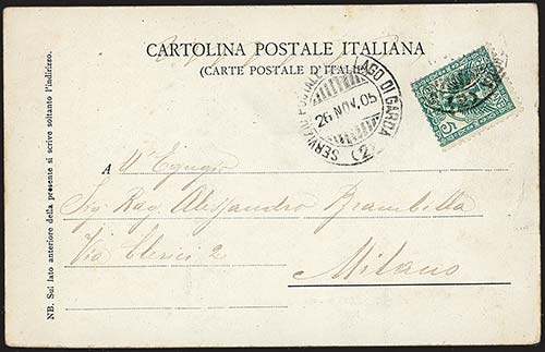 Regno dItalia - 1905, 26 novembre ... 