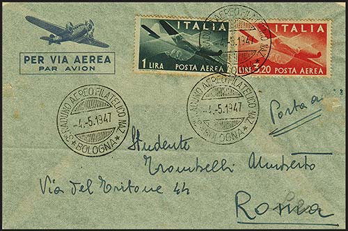Repubblica - Posta Aerea - 1947, 4 ... 