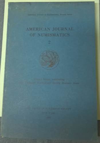 American Journal of Numismatics, ... 