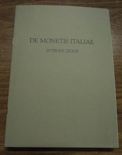 De Monetis Italiae introduzione, ... 