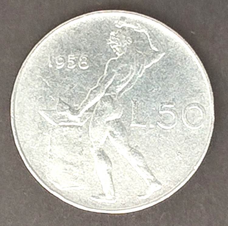 50 Lire - Vulcano, 1958 - (Gig. ... 