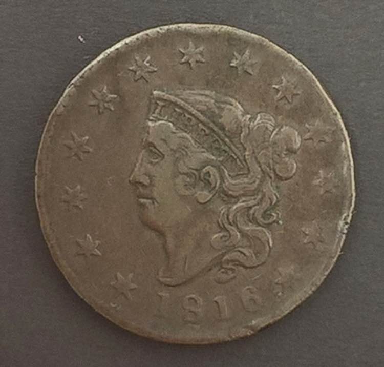 Usa - 1 cent. Liberty, 1816 - (Km ... 