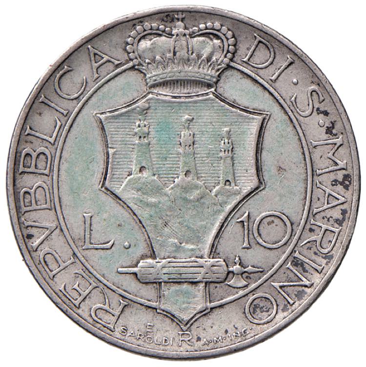 San Marino - 10 Lire, 1931 - ... 