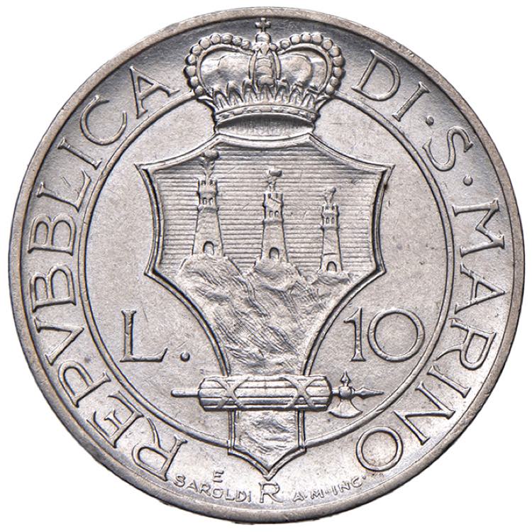 San Marino - 10 Lire, 1933 - ... 