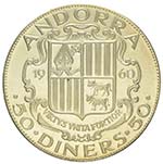 Andorra - Argento - 50 diners, 1960 - ... 