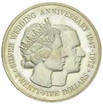 Isole Cayman - Argento - 25 Dollari, 1972 - ... 