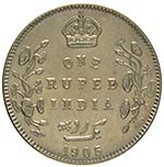 India - Edoardo VII, 1901 - 1910 - Argento - ... 