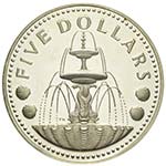 Barbados - Argento - 5 Dollari, 1973 - oncia ... 