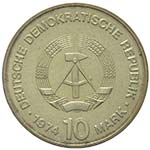 Germania DDR - Argento - 10 Marchi XXV ... 