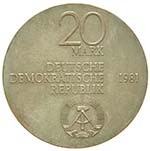 Germania DDR - Argento - 20 Marchi F. Von ... 