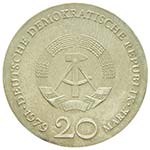 Germania DDR - Argento - 20 Marchi Lessing, ... 