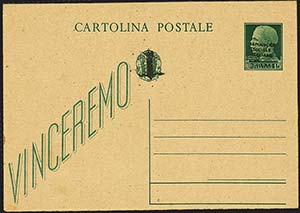 R.S.I. - Cartoline Postali - 1944 - c. 15 ... 