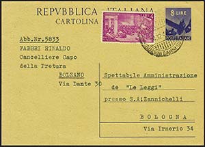 Repubblica - Cartoline Postali - 1948, 4 ... 