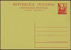 Repubblica - Cartoline Postali - 1951 - L. ... 