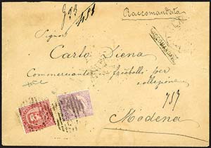 Regno dItalia - 1881, 8 febbraio - Mista ... 