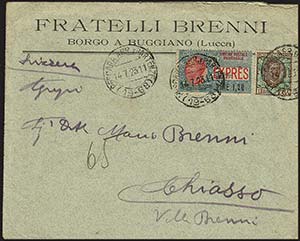 Regno dItalia - 1923, 14 luglio - Espresso ... 