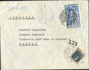 Regno dItalia - 1927, 23 dicembre - Lettera ... 