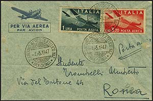 Repubblica - Posta Aerea - 1947, 4 maggio - ... 