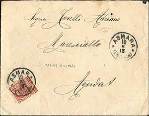 Colonie Italiane - Eritrea - 1913, 18 giugno ... 