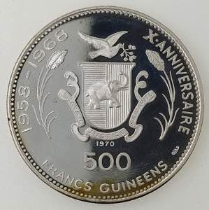 Guinea - 500 franchi Ramses, 1970 -  - ... 