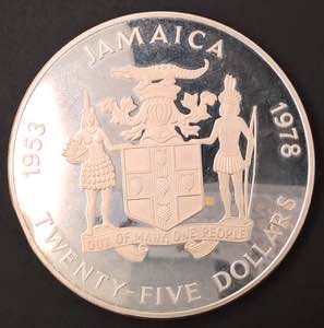 Jamaica - 25 Dollari, 1978 -  - Argento - 